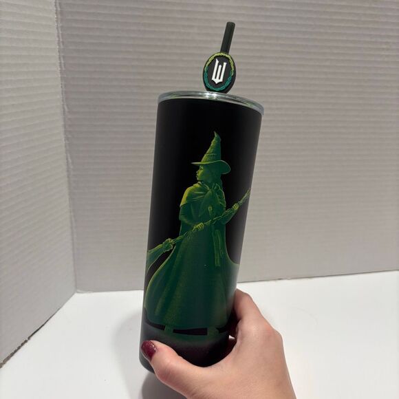 Wicked Universal Studios 2025 Defy Gravity Metal Tumbler with Straw Topper New - Picture 1 of 7